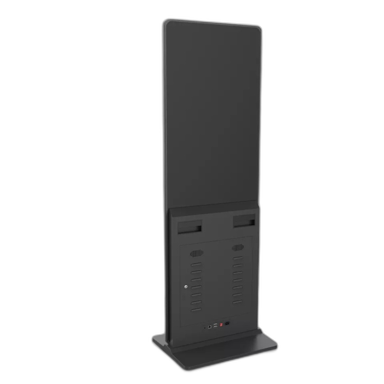 Rear panel with I/O ports and lockable service access door