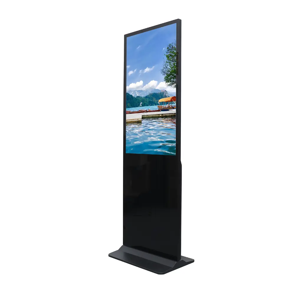 Floor standing touch kiosk front view