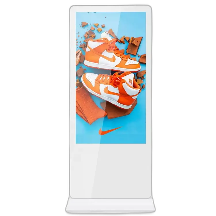Champagne finish floor standing kiosk