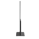 Slim side profile of portrait advertising kiosk