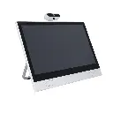 Angled view of study monitor on fold-out kickstand